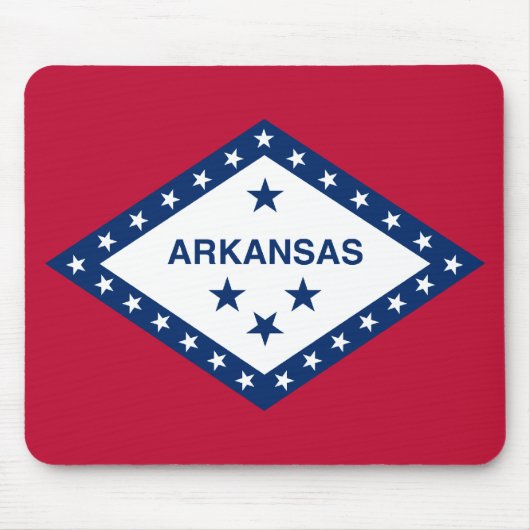 Flagge von Arkansas Mousepad (Vorne)