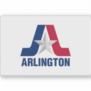 Flagge von Arlington, Texas Aufkleber