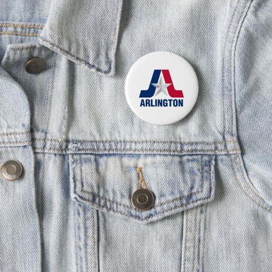 Flagge von Arlington, Texas Button (Beispiel)
