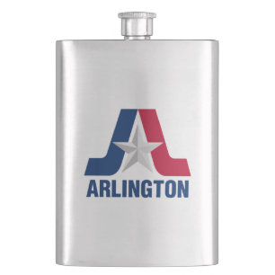 Flagge von Arlington, Texas Flask Flachmann