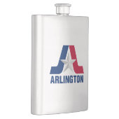 Flagge von Arlington, Texas Flask Flachmann (Rechts)