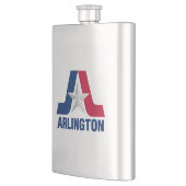 Flagge von Arlington, Texas Flask Flachmann (Links)