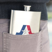 Flagge von Arlington, Texas Flask Flachmann (Beispiel)