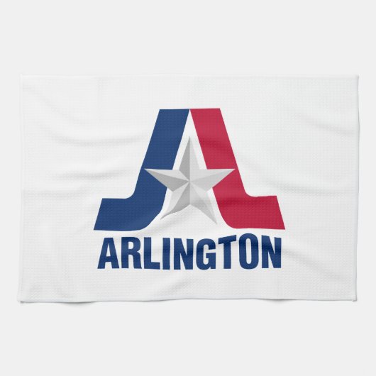 Flagge von Arlington, Texas Küchentuch (Horizontal)