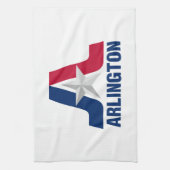 Flagge von Arlington, Texas Küchentuch (Vertikal)
