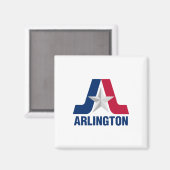 Flagge von Arlington, Texas Magnet (Vorderseite/Rückseite)