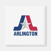 Flagge von Arlington, Texas Magnet (Vorne)