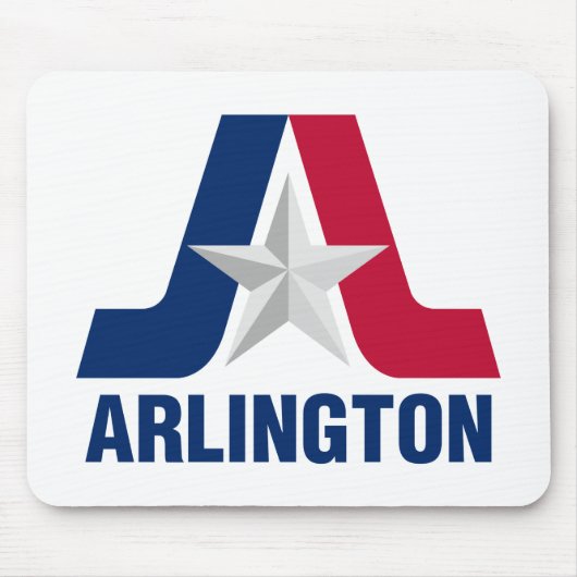 Flagge von Arlington, Texas Mousepad (Vorne)