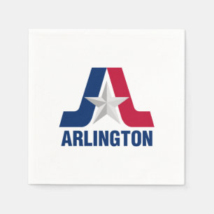 Flagge von Arlington, Texas Napkins Serviette