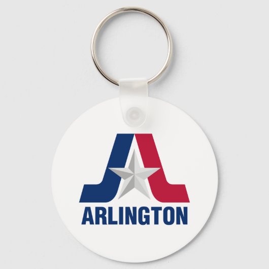 Flagge von Arlington, Texas Schlüsselanhänger (Vorderseite)