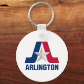 Flagge von Arlington, Texas Schlüsselanhänger (Vorderseite)