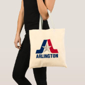 Flagge von Arlington, Texas Tote Bag Tragetasche (Vorderseite (Produkt))