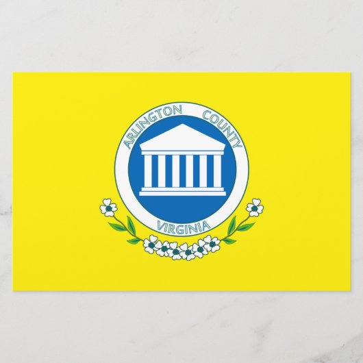 Flagge von Arlington (Virginia) Briefpapier (Vorderseite)
