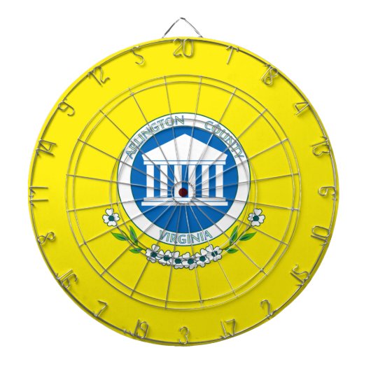 Flagge von Arlington (Virginia) Dartscheibe (vorne)