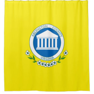 Flagge von Arlington (Virginia) Duschvorhang
