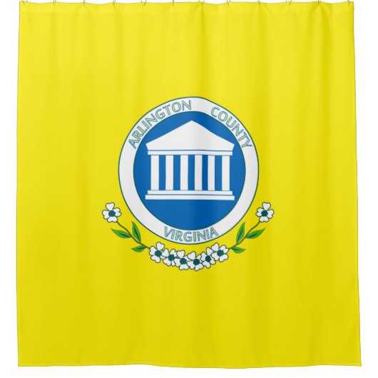 Flagge von Arlington (Virginia) Duschvorhang (Vorderseite)