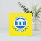 Flagge von Arlington (Virginia) Karte (Stehend Vorderseite)