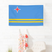 Flagge von Aruba Banner (Insitu)
