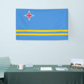 Flagge von Aruba Banner (Messeveranstaltung)