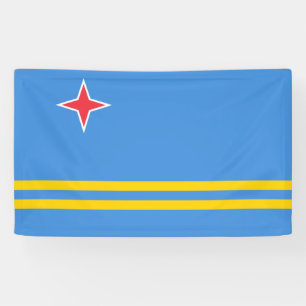 Flagge von Aruba Banner