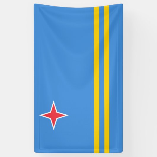 Flagge von Aruba Banner (Vertikal)