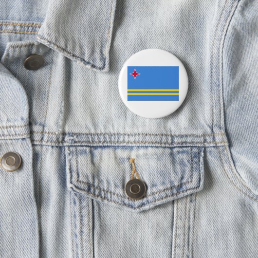 Flagge von Aruba Button (Beispiel)