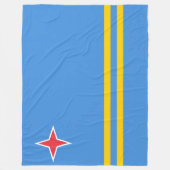 Flagge von Aruba Fleecedecke (Vorderseite)