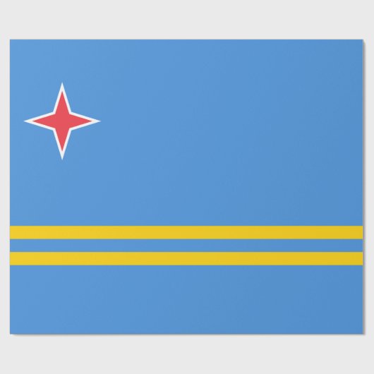 Flagge von Aruba Geschenkpapier (Flach)