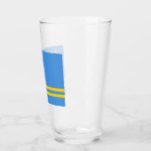 Flagge von Aruba Glas (Links)