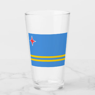 Flagge von Aruba Glas