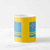Flagge von Aruba Kaffeetasse (Mittel)