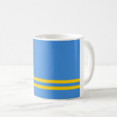 Flagge von Aruba Kaffeetasse (VorderseiteRechts)