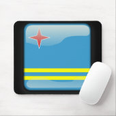Flagge von Aruba Mousepad (Mit Mouse)