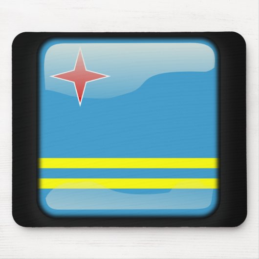 Flagge von Aruba Mousepad (Vorne)