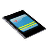 Flagge von Aruba Notizblock (Rechte Seite)