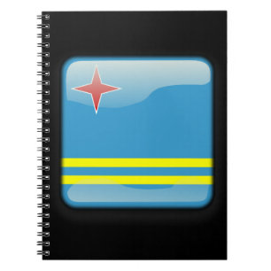 Flagge von Aruba Notizblock