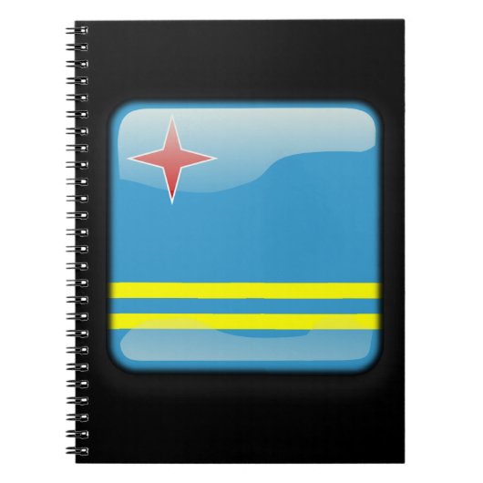 Flagge von Aruba Notizblock (Vorderseite)