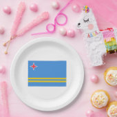 Flagge von Aruba Pappteller (Party)