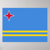 Flagge von Aruba Poster (Vorne)