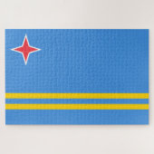 Flagge von Aruba Puzzle (Horizontal)