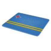 Flagge von Aruba Schneidebrett (Ecke)