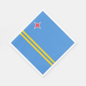 Flagge von Aruba Serviette (Ecke)