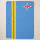 Flagge von Aruba Sherpadecke (Vorderseite)