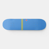 Flagge von Aruba Skateboard (Horizontal)