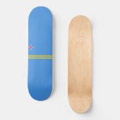 Flagge von Aruba Skateboard (Vorderseite)