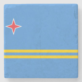 Flagge von Aruba Steinuntersetzer