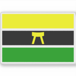 Flagge von Ashanti, Afrika Aufkleber