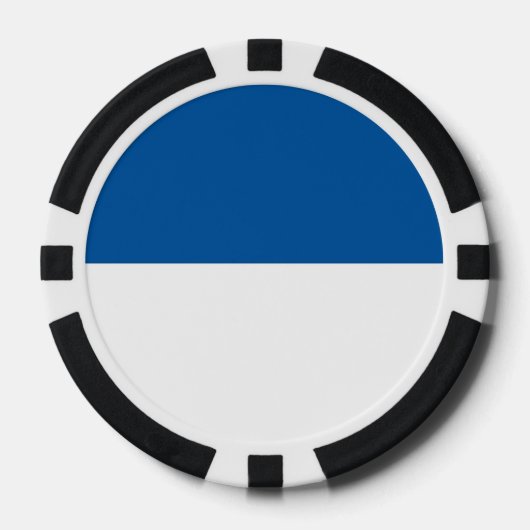 Flagge von Assen Pokerchips (Vorderseite)