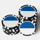 Flagge von Assen Pokerchips (Stapel)
