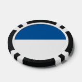 Flagge von Assen Pokerchips (Einzeln)